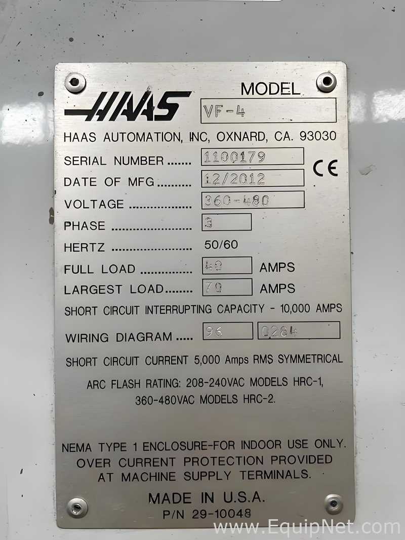 Fresadora vertical Haas Automation VF-4