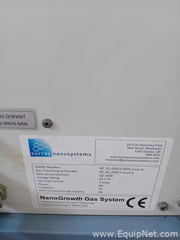 Depósito para Vapores Químicos Reforzados con Plasma Surrey NanoSystems NanoGrowth 1000n