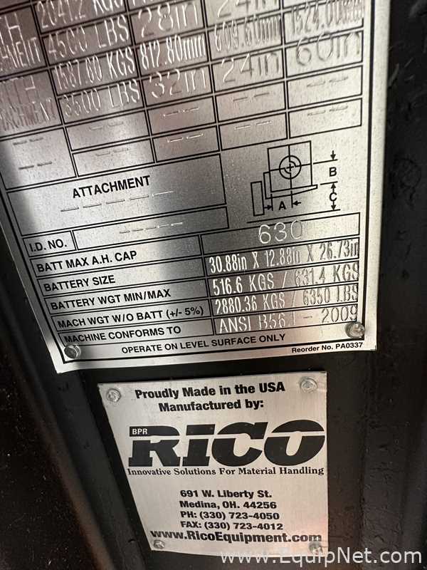 Montacargas Rico WR-EE-45