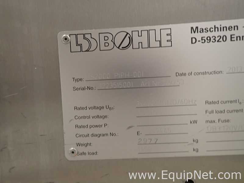 Bohle HS2000 Tote - IBC Lift - Suite 2116