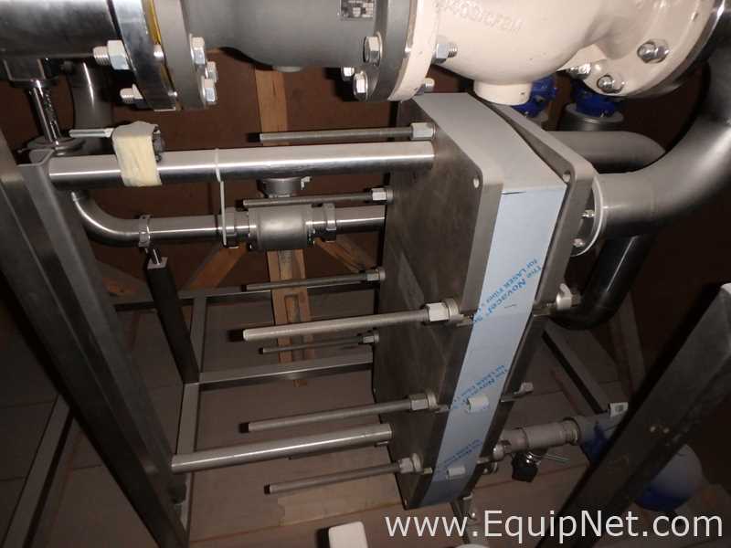 Lot of 2 UNUSED Stainless Steel Heat Exchangers |one Plate-Frame and One Tube-Shell