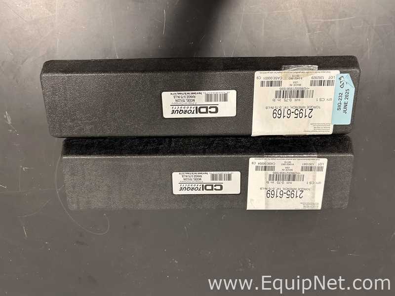 Lot of 2 CDI Torque Products  2195-6169 0-75 In-Lbs Torque Wrenches