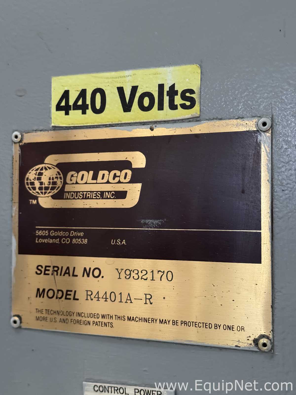 Goldco R4401A-R Cans Filling Line Depalletizer