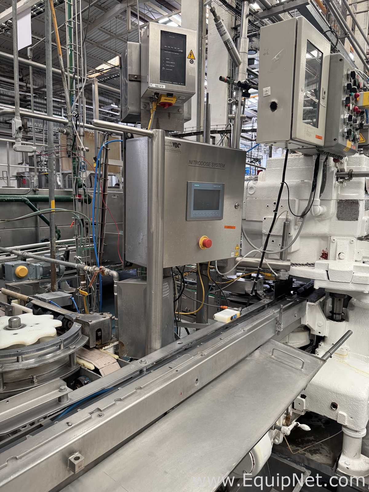 Crown 40 FTC.-UB-G-FJ Can Filler With Angelus 61H Seamer And Heuft HBXXXT2 Can Inspection System