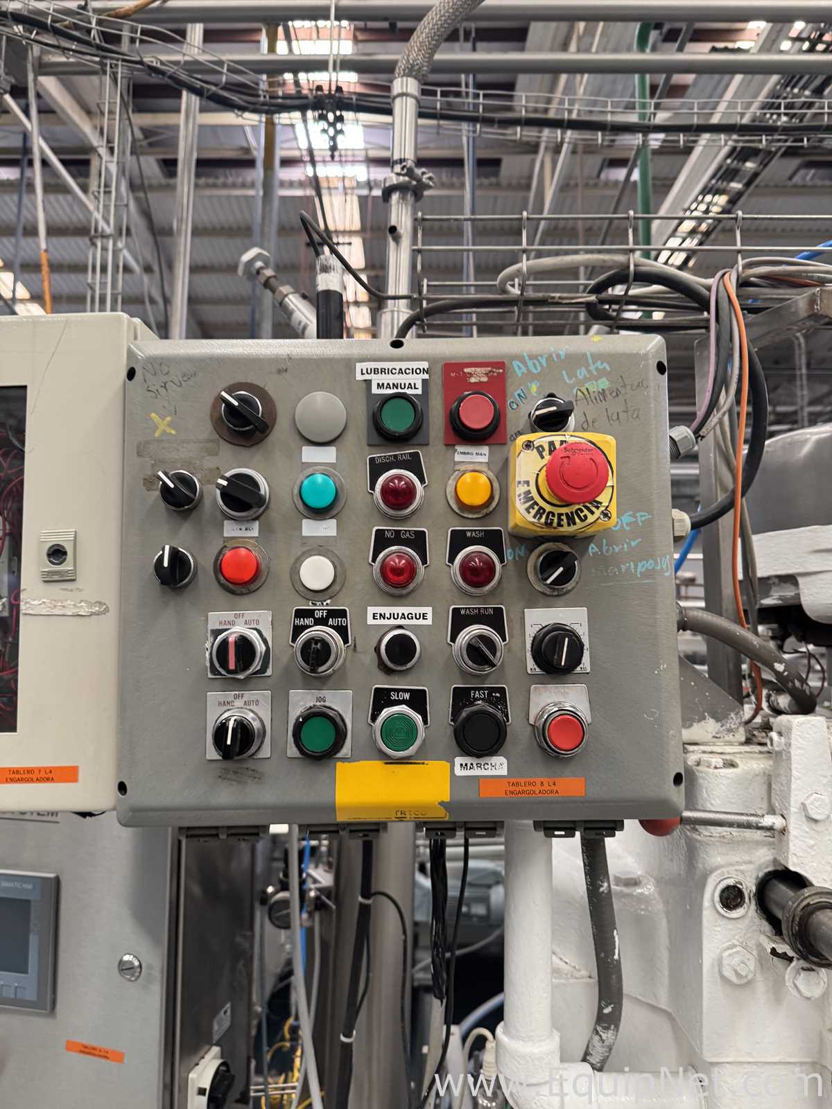 Crown 40 FTC.-UB-G-FJ Can Filler With Angelus 61H Seamer And Heuft HBXXXT2 Can Inspection System