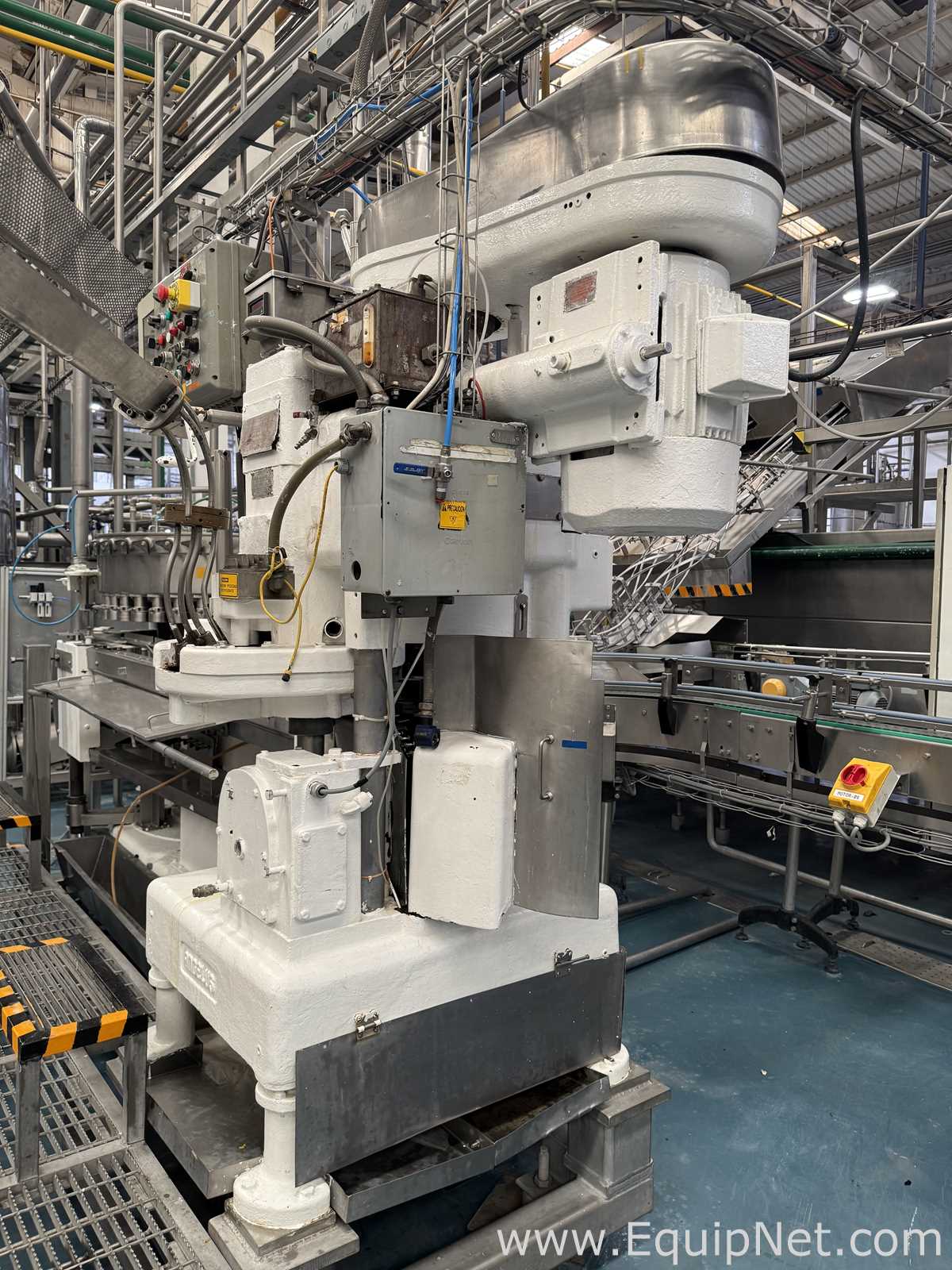 Crown 40 FTC.-UB-G-FJ Can Filler With Angelus 61H Seamer And Heuft HBXXXT2 Can Inspection System
