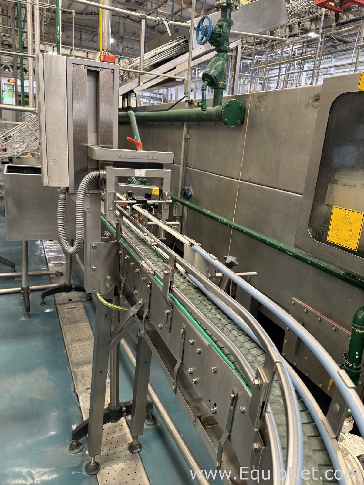 Crown 40 FTC.-UB-G-FJ Can Filler With Angelus 61H Seamer And Heuft HBXXXT2 Can Inspection System