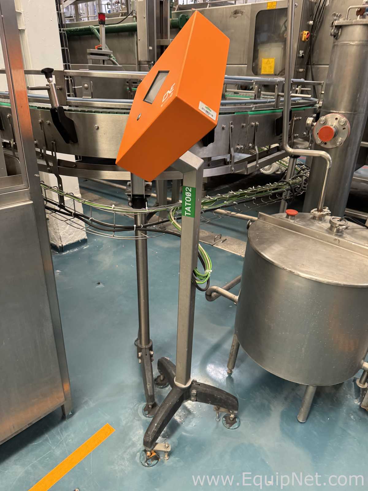 Crown 40 FTC.-UB-G-FJ Can Filler With Angelus 61H Seamer And Heuft HBXXXT2 Can Inspection System