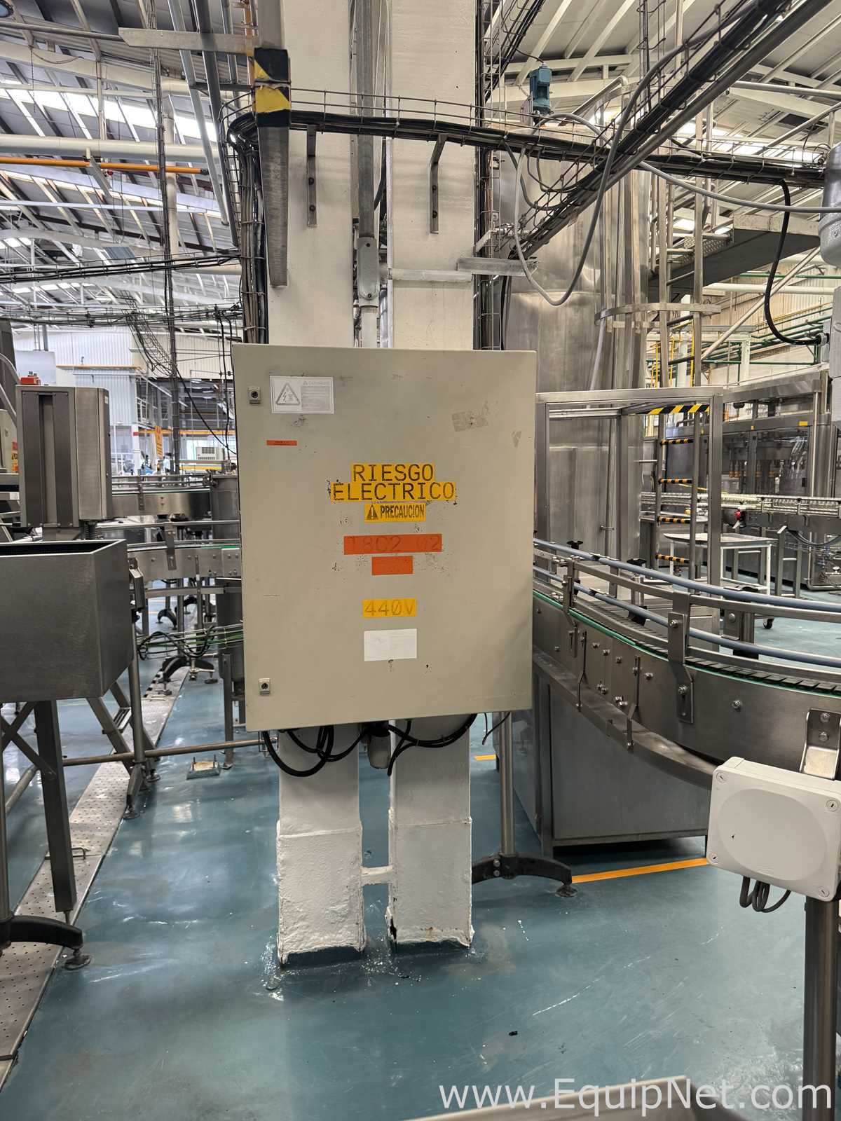 Crown 40 FTC.-UB-G-FJ Can Filler With Angelus 61H Seamer And Heuft HBXXXT2 Can Inspection System