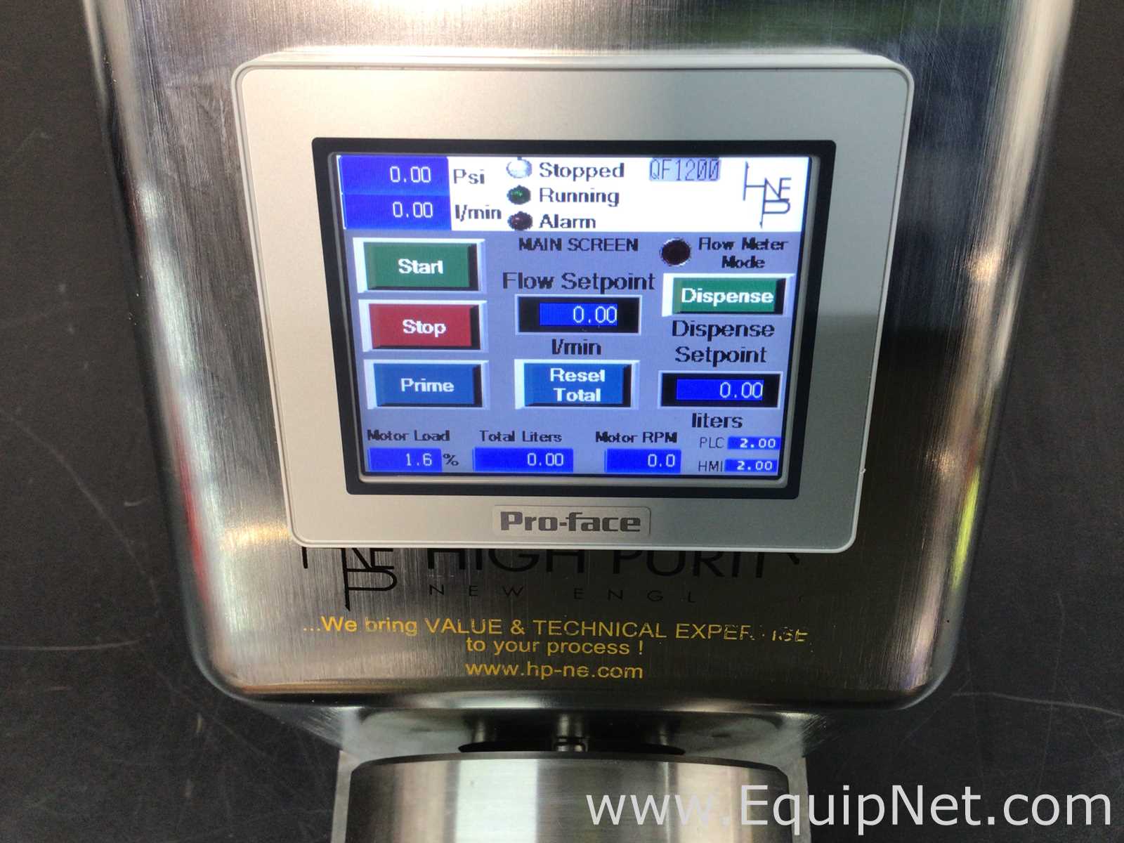 High Purity New England Quattroflow 1200 Diaphragm Pump
