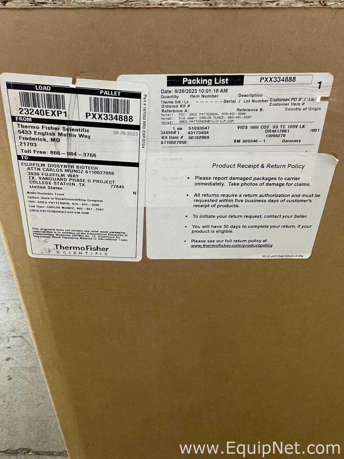 Thermo Scientific Heracell Vios 160i LK CO2 Incubator Unused in Original Box