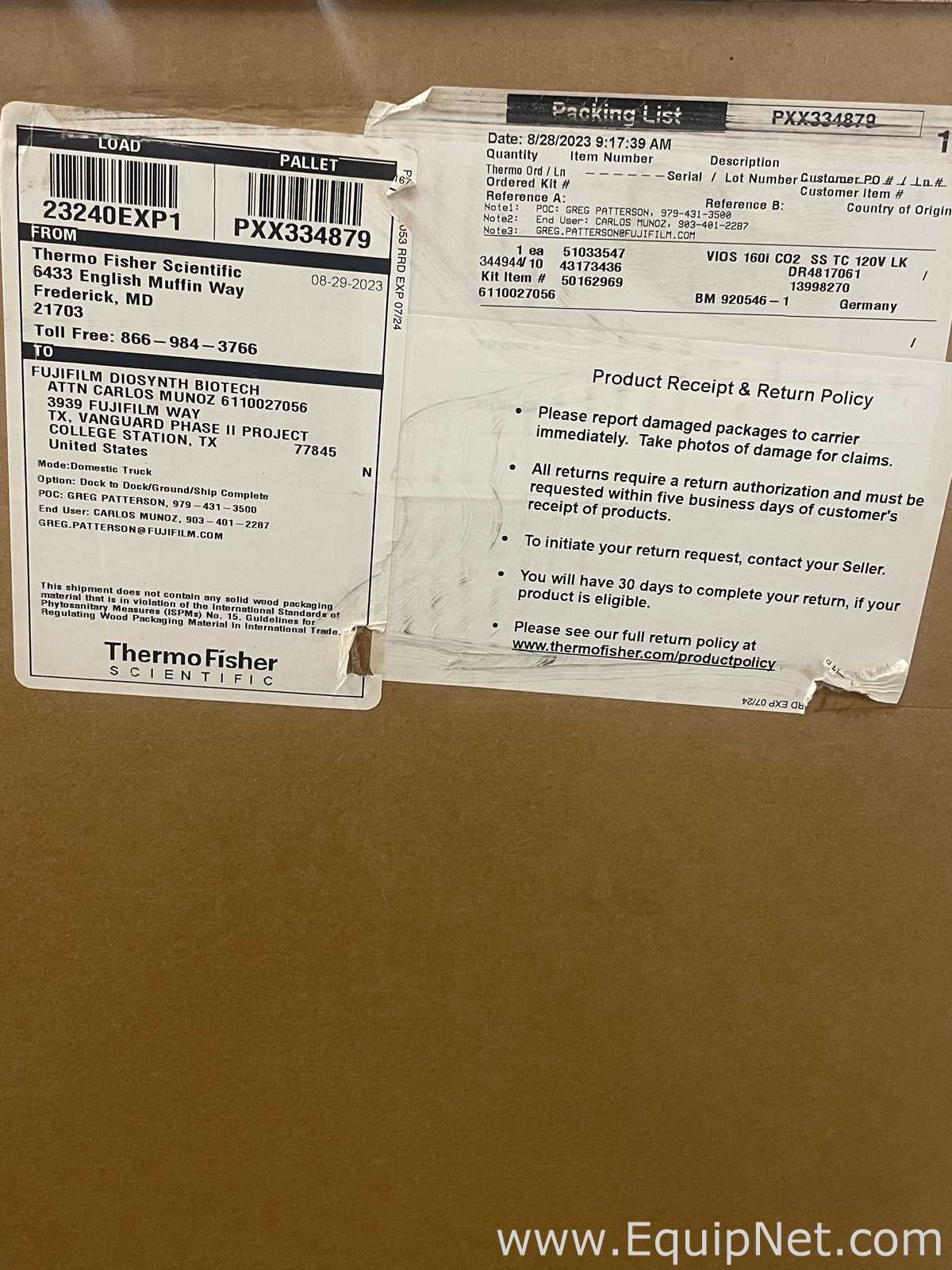 Thermo Scientific Heracell Vios 160i LK CO2 Incubator Unused in Original Box