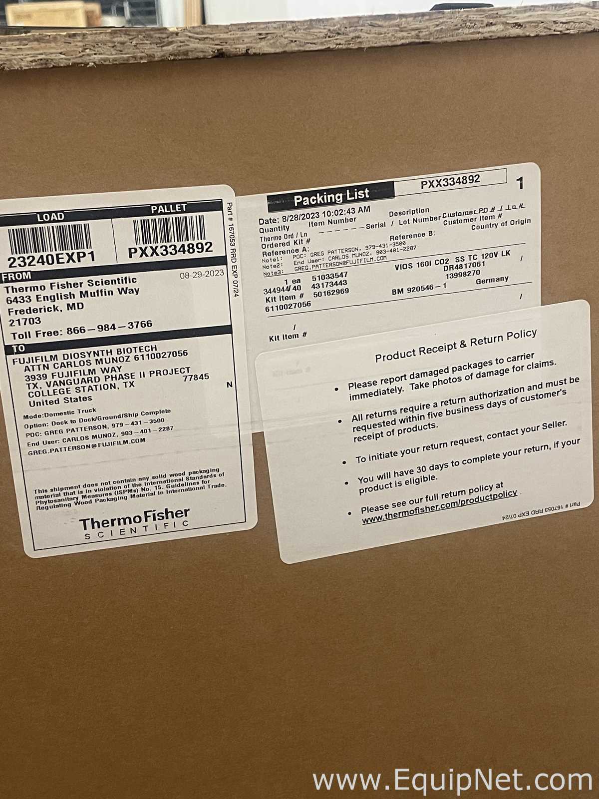 Thermo Scientific Heracell Vios 160i LK CO2 Incubator Unused in Original Box