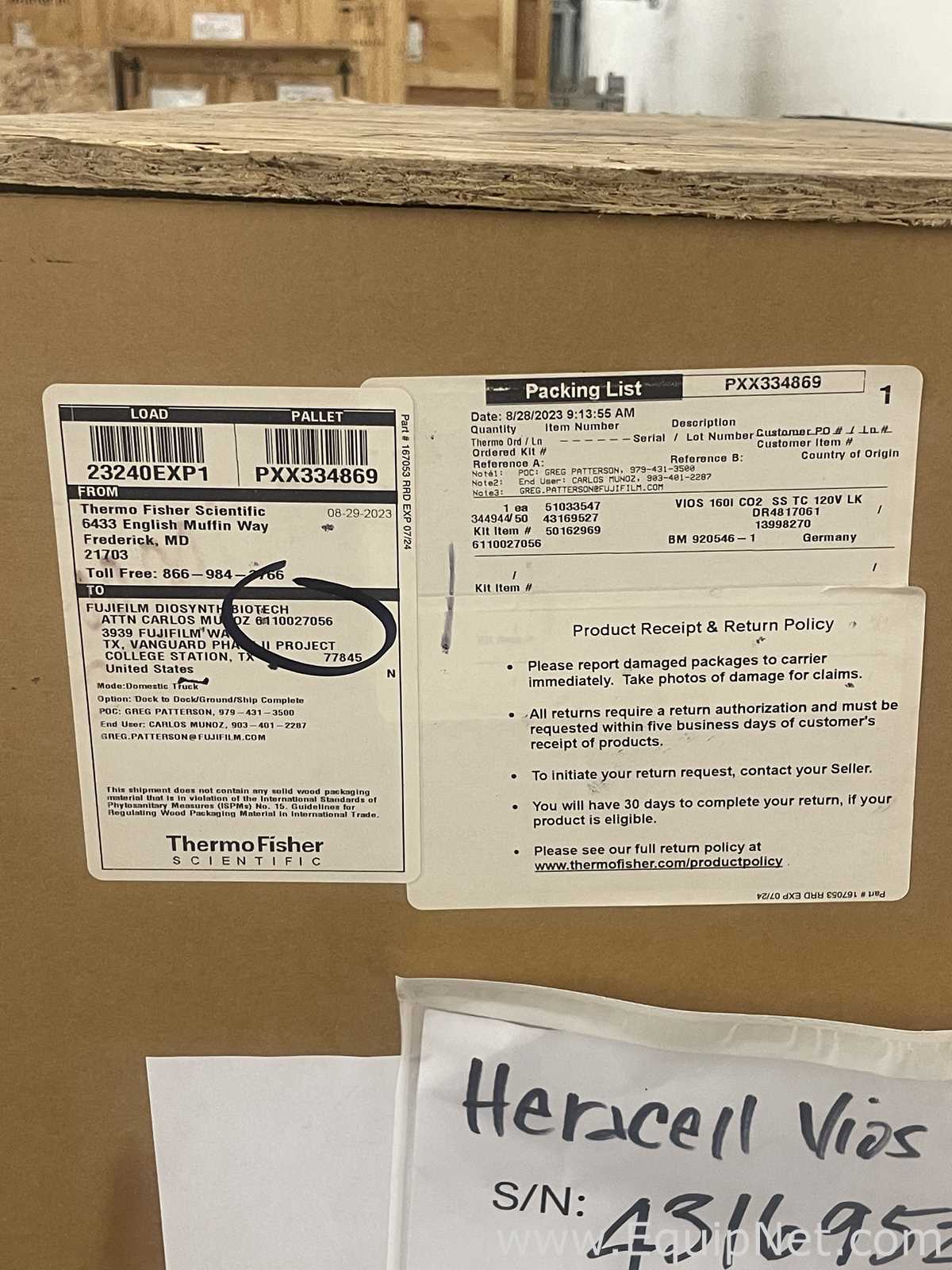 Thermo Scientific Heracell Vios 160i LK CO2 Incubator Unused in Original Box