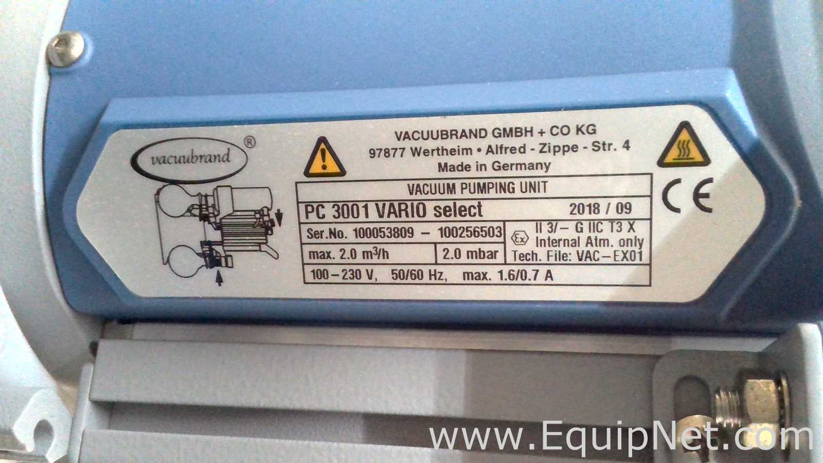 Vacuubrand PC 3001 Vario Select Chemistry Pumping Unit