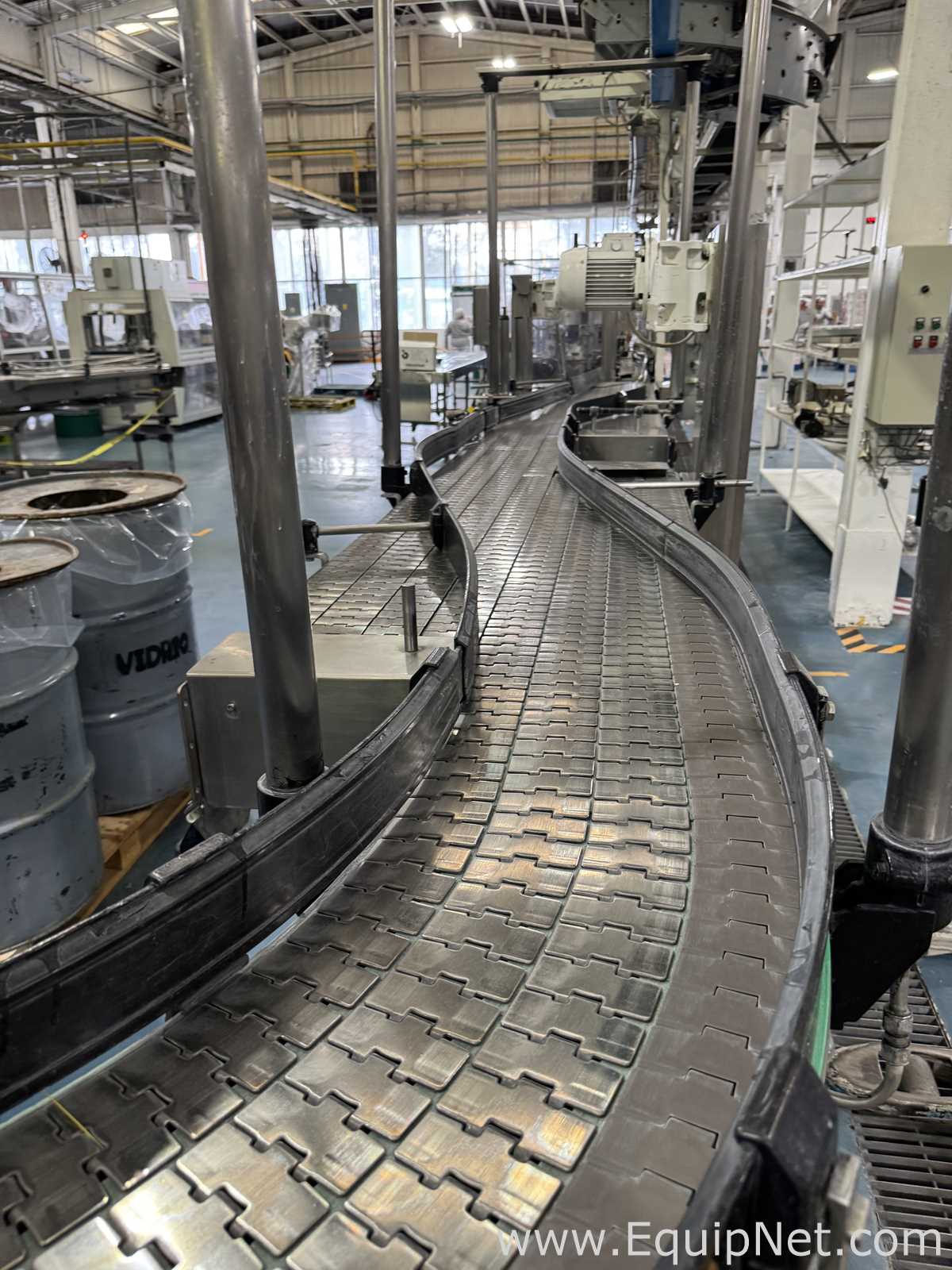 Accumulation Stainless Steel Table Top Conveyors For Glass Bottle Filling Line