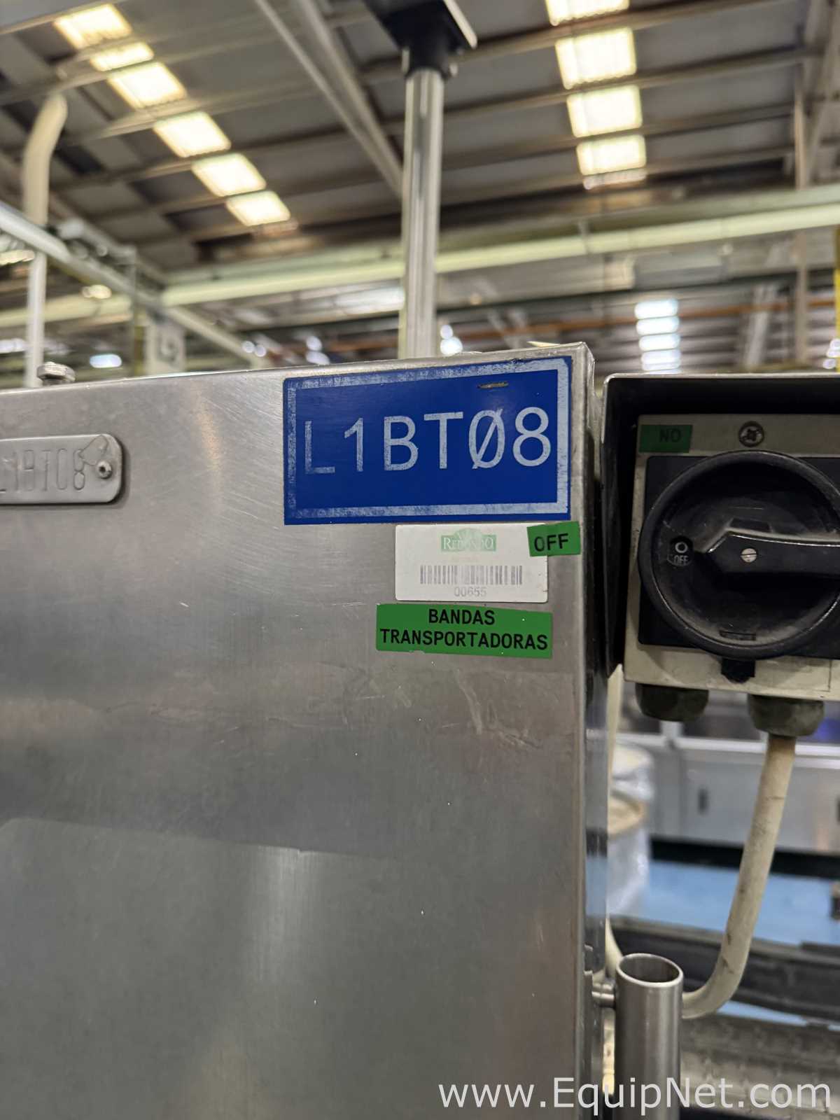 Accumulation Stainless Steel Table Top Conveyors For Glass Bottle Filling Line