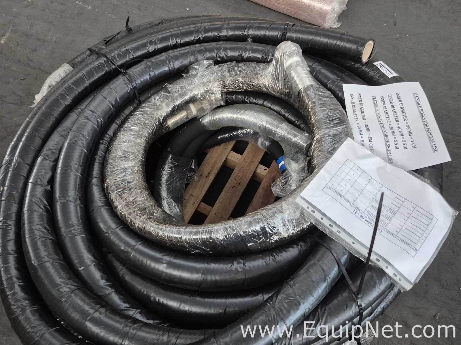Lot of Rubber Flexible Hose For Air Compressor and Process Line - Pallet No21