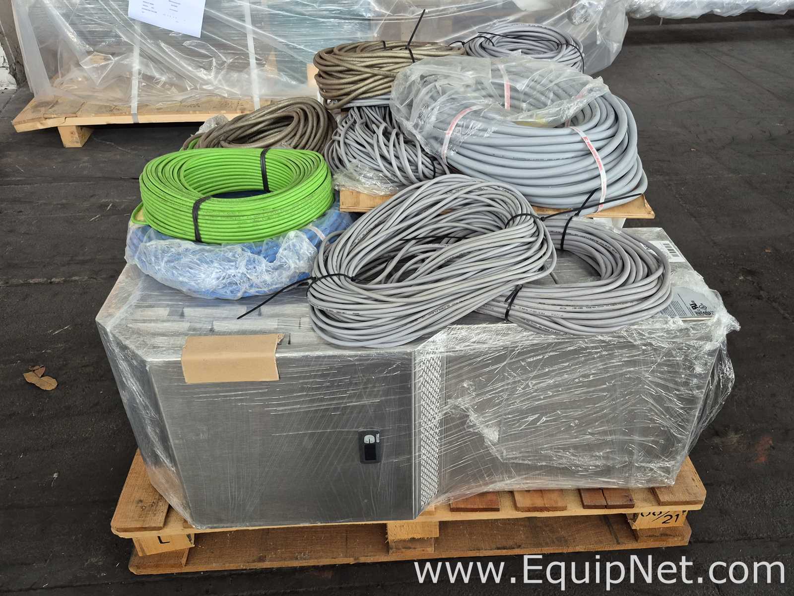 Lot of Battery Charger, Grundfoss Pump, Instrument Cables, Enclosure Cooling Unit - Pallet No 51