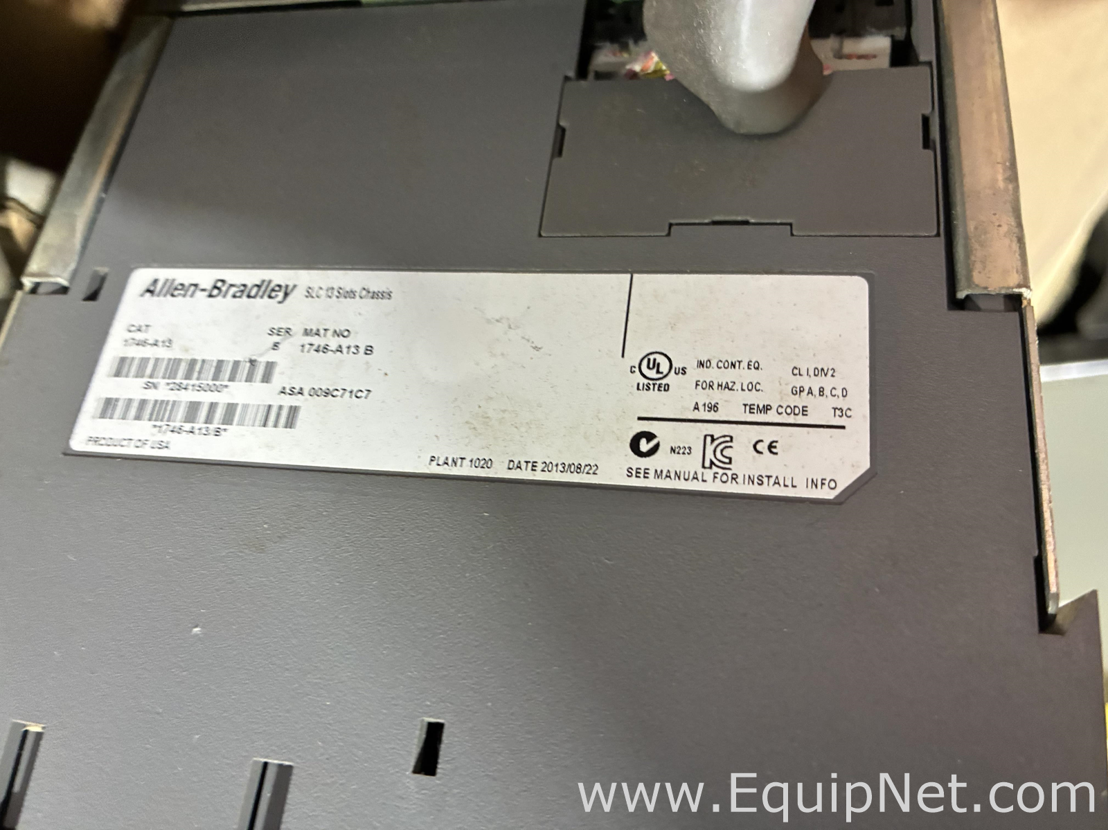 Allen Bradley 1746-A10 B Slot Rack-Power Supply