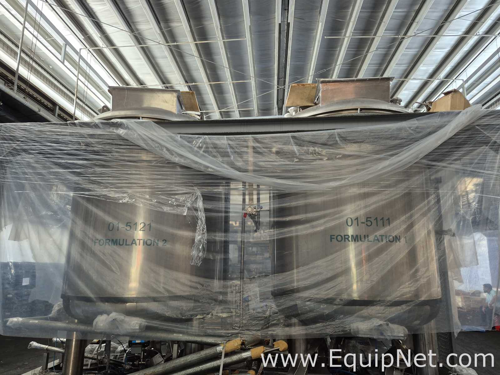 Netzsch 6000L Formulation 2 High Speed Mixing Vessel 5121 - Skid 4-1 Cooling-Buffer Transfer Station