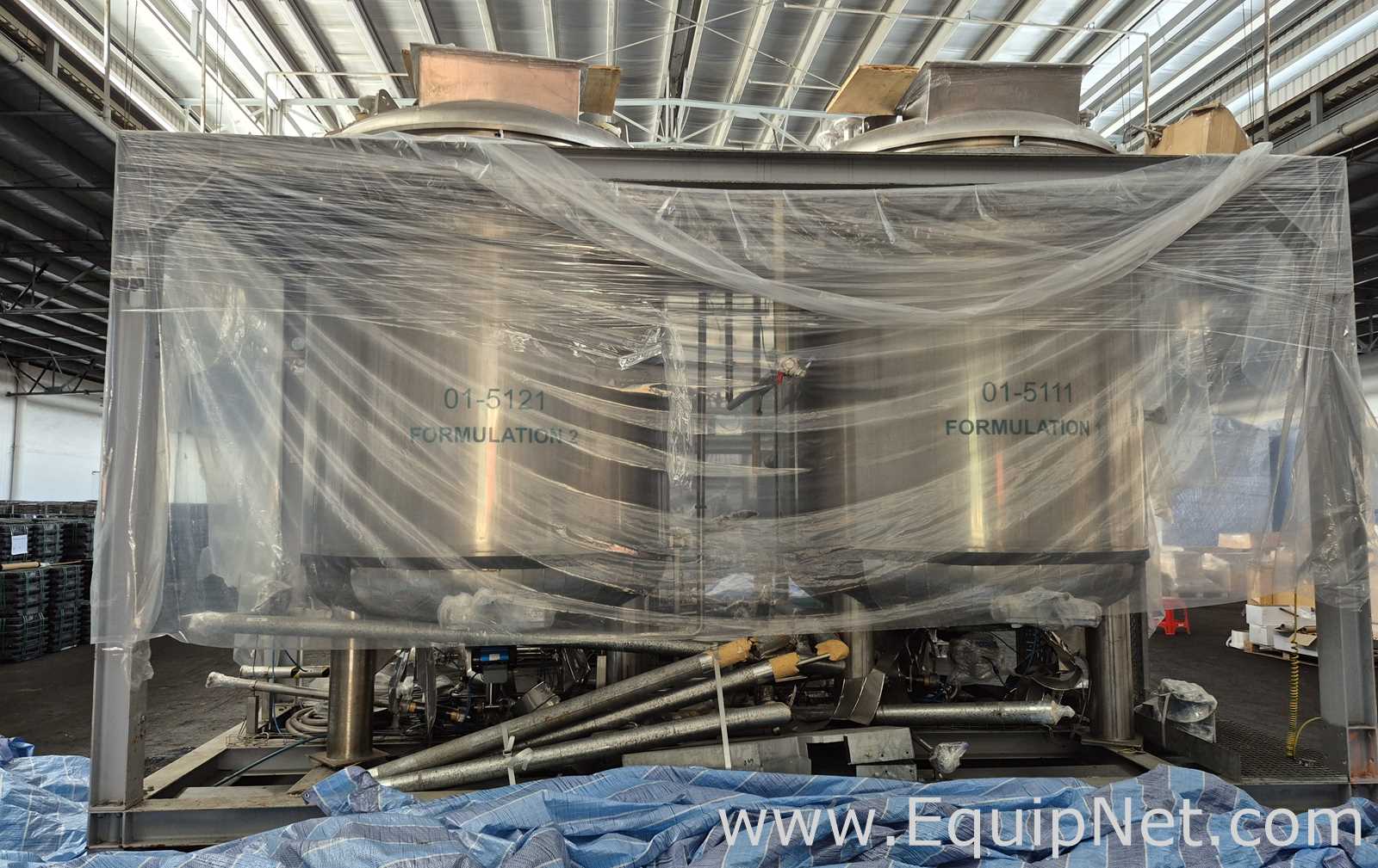 Netzsch 6000L Formulation 2 High Speed Mixing Vessel 5121 - Skid 4-1 Cooling-Buffer Transfer Station