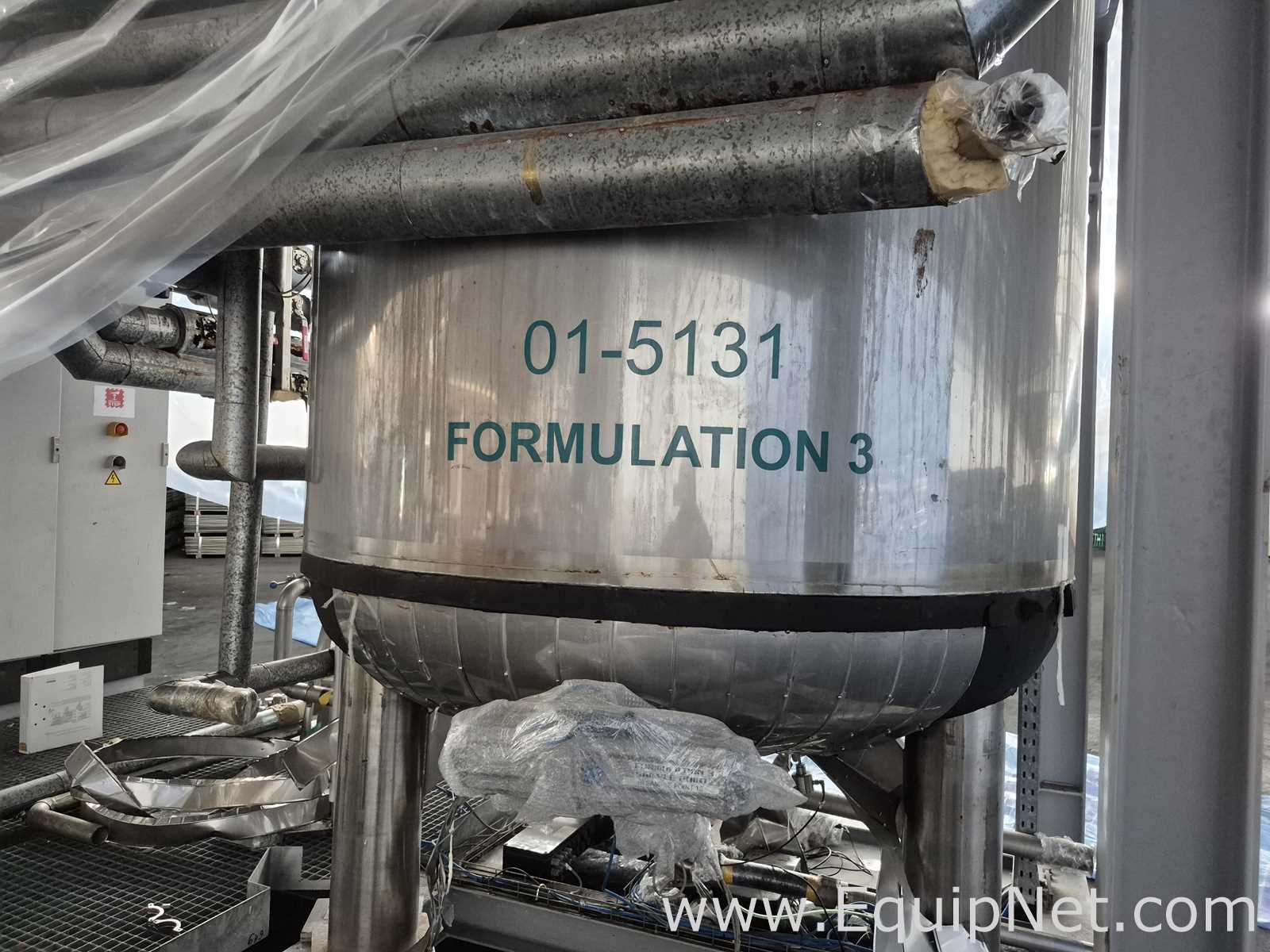 Netzsch 6.000 Lt Mixing Vessel with Self-Cleaning Filter and Electrical Board - Formulation Skid 4-2