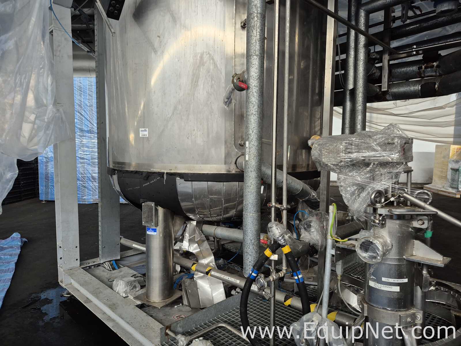 Netzsch 6.000 Lt Mixing Vessel with Self-Cleaning Filter and Electrical Board - Formulation Skid 4-2
