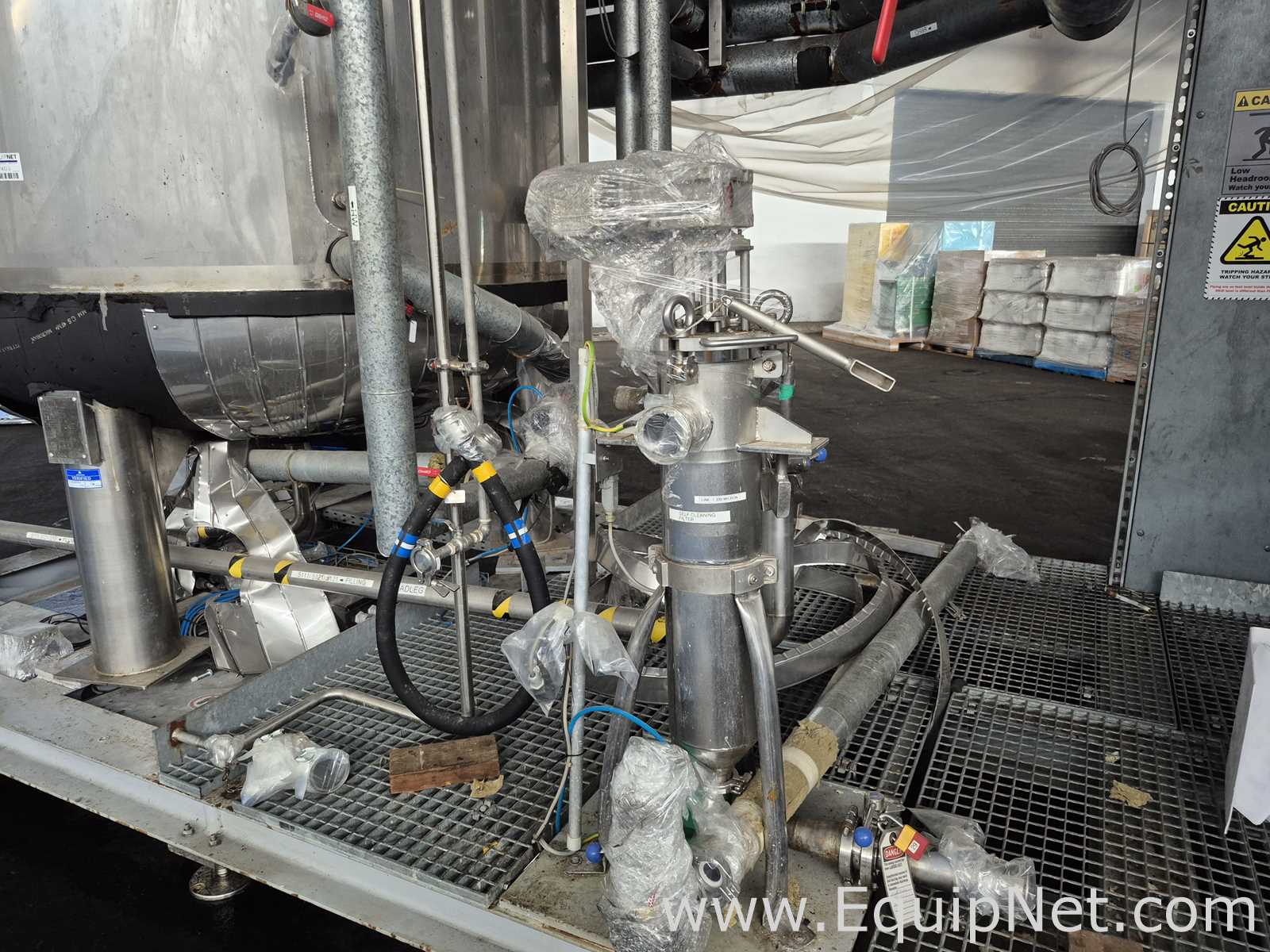 Netzsch 6.000 Lt Mixing Vessel with Self-Cleaning Filter and Electrical Board - Formulation Skid 4-2