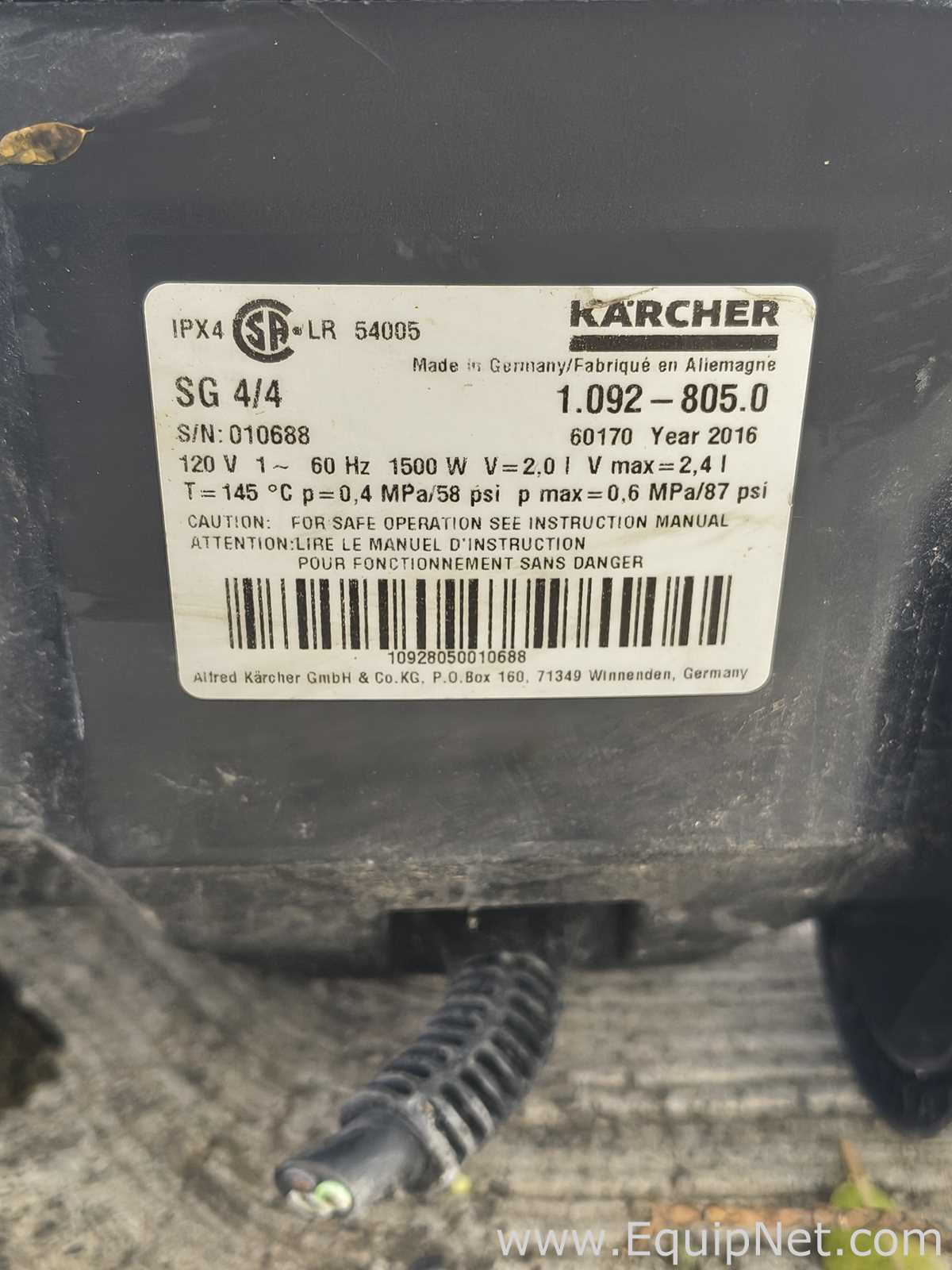 Equipo o Suministro para Mantenimiento Karcher SG/4/4