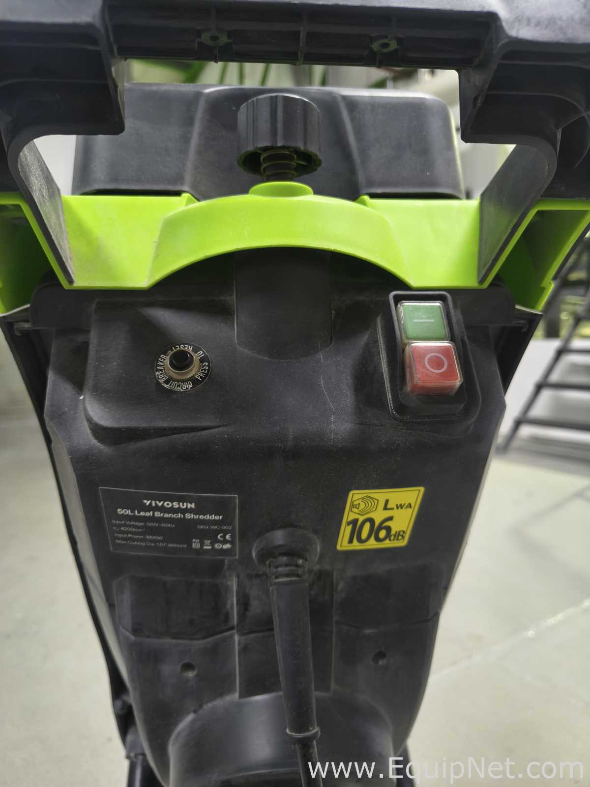Triturador Vivosun 50L LEAF BRANCH SHREDDER