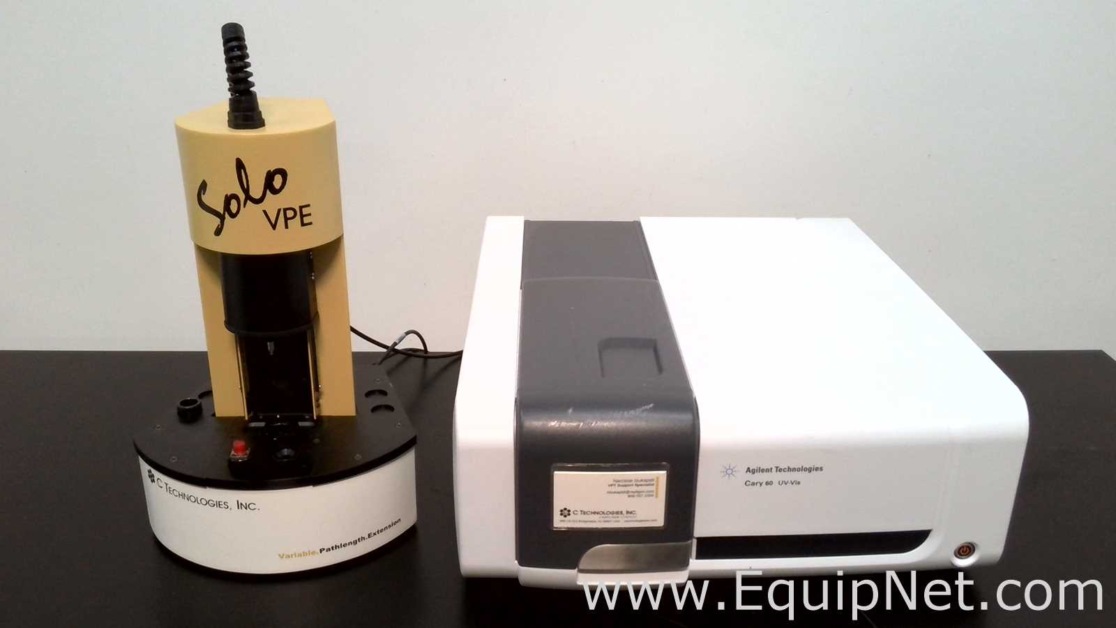 Agilent Technologies Cary 60 UV-Vis Spectrophotometer With C Technologies Solo VPE