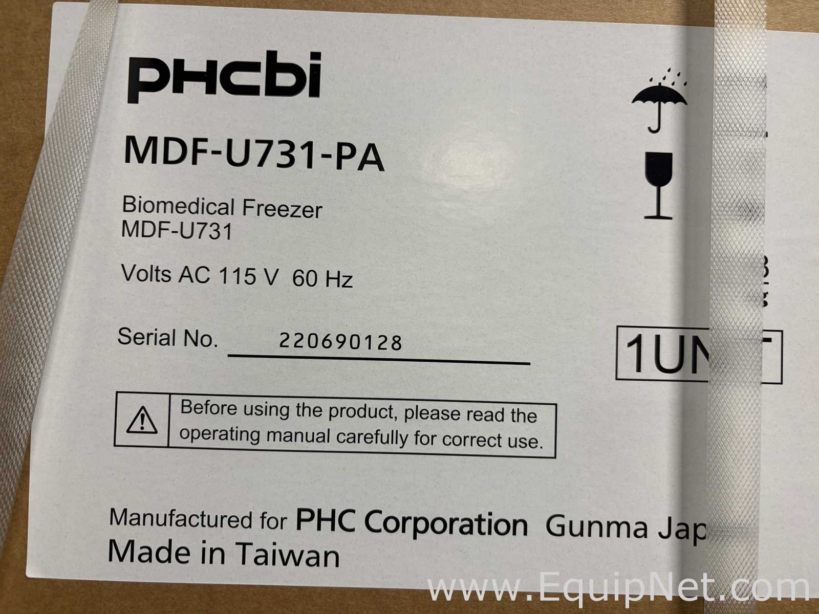 Congelador PHCBI MDF-U731-PA. Sin usar