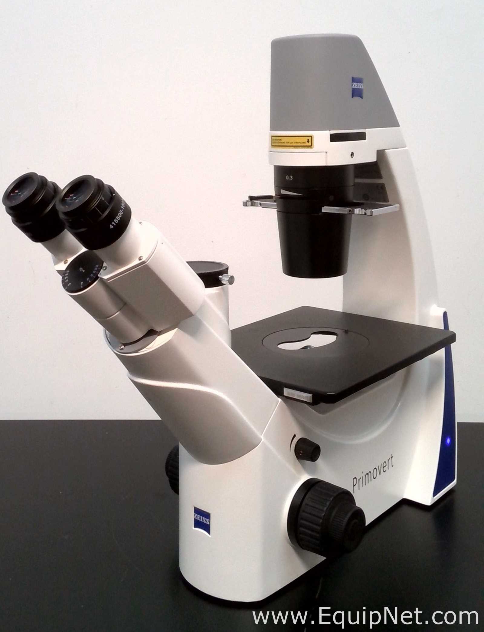 Carl Zeiss Primovert Inverted Phase Contrast Miscroscope