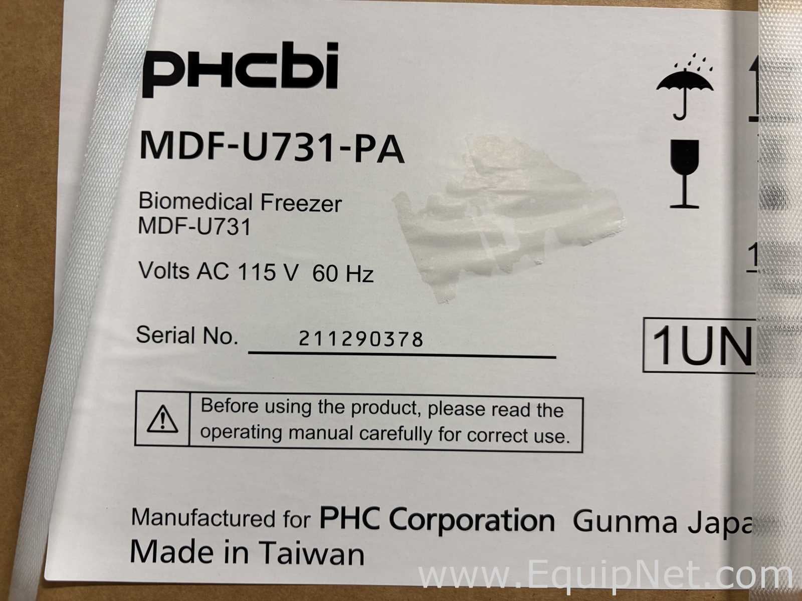 Congelador PHCBI MDF-U731-PA. Sin usar