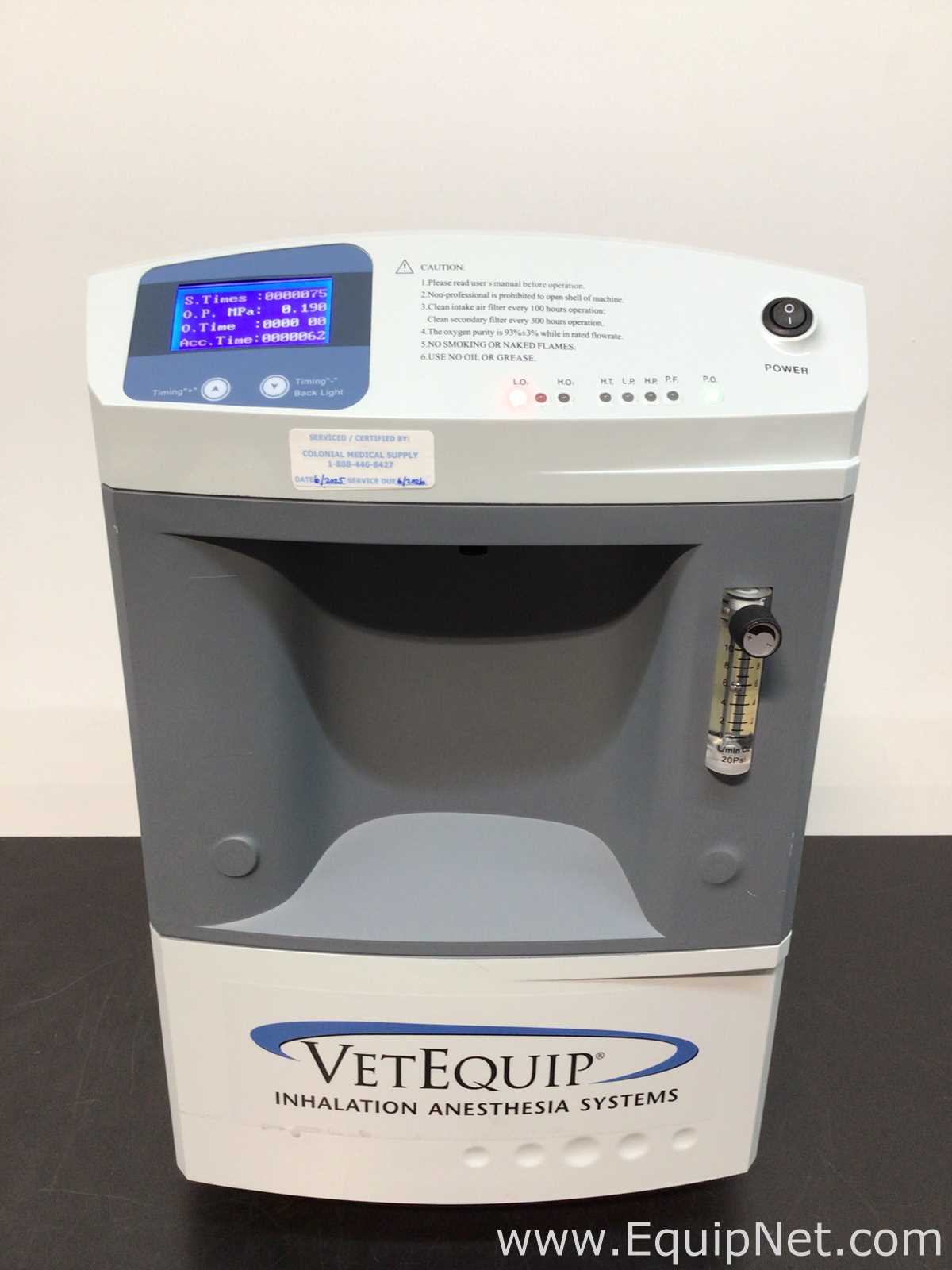VetEquip OxyVet O2 Concentrator Anesthesia