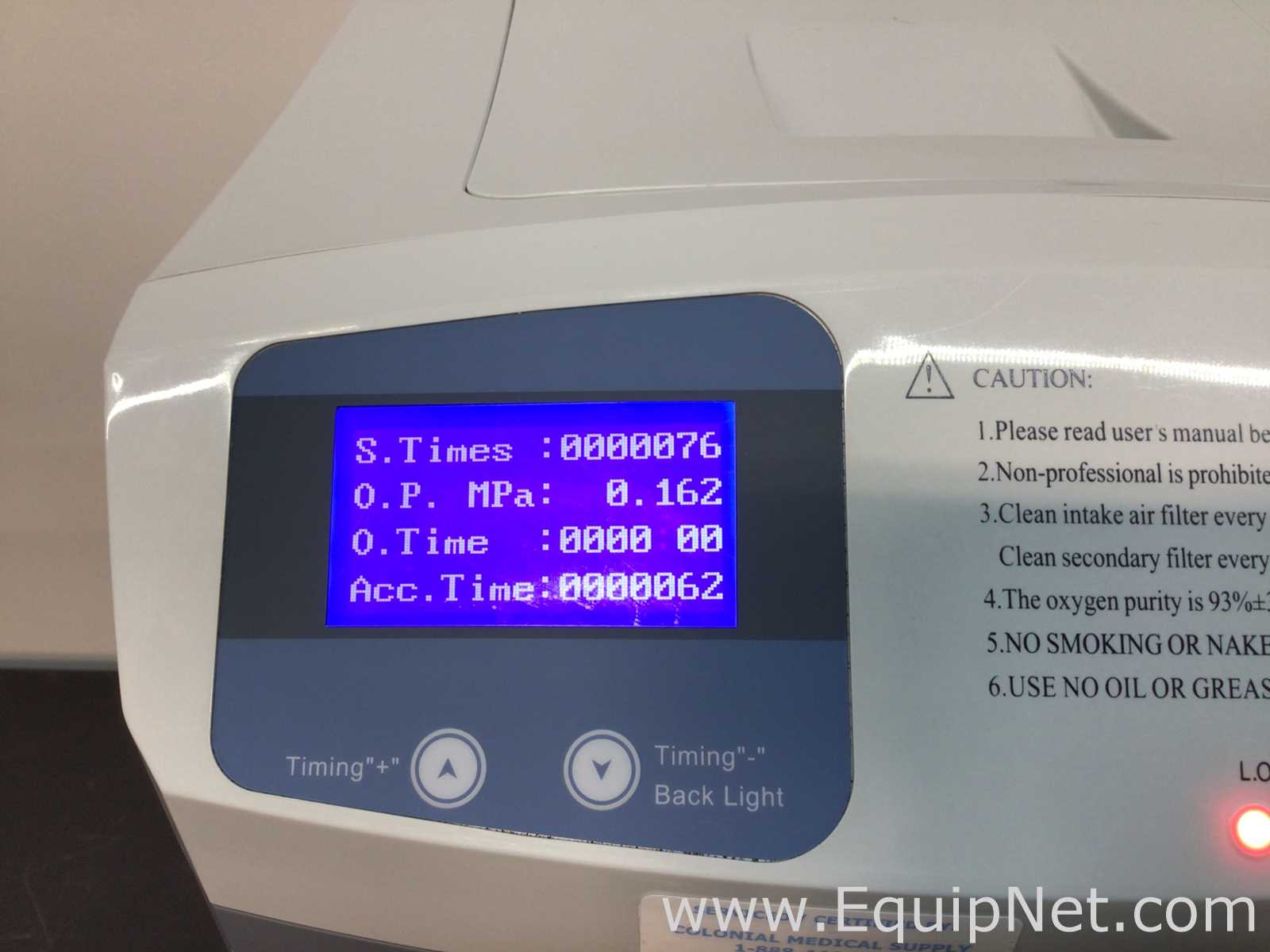 VetEquip OxyVet O2 Concentrator Anesthesia