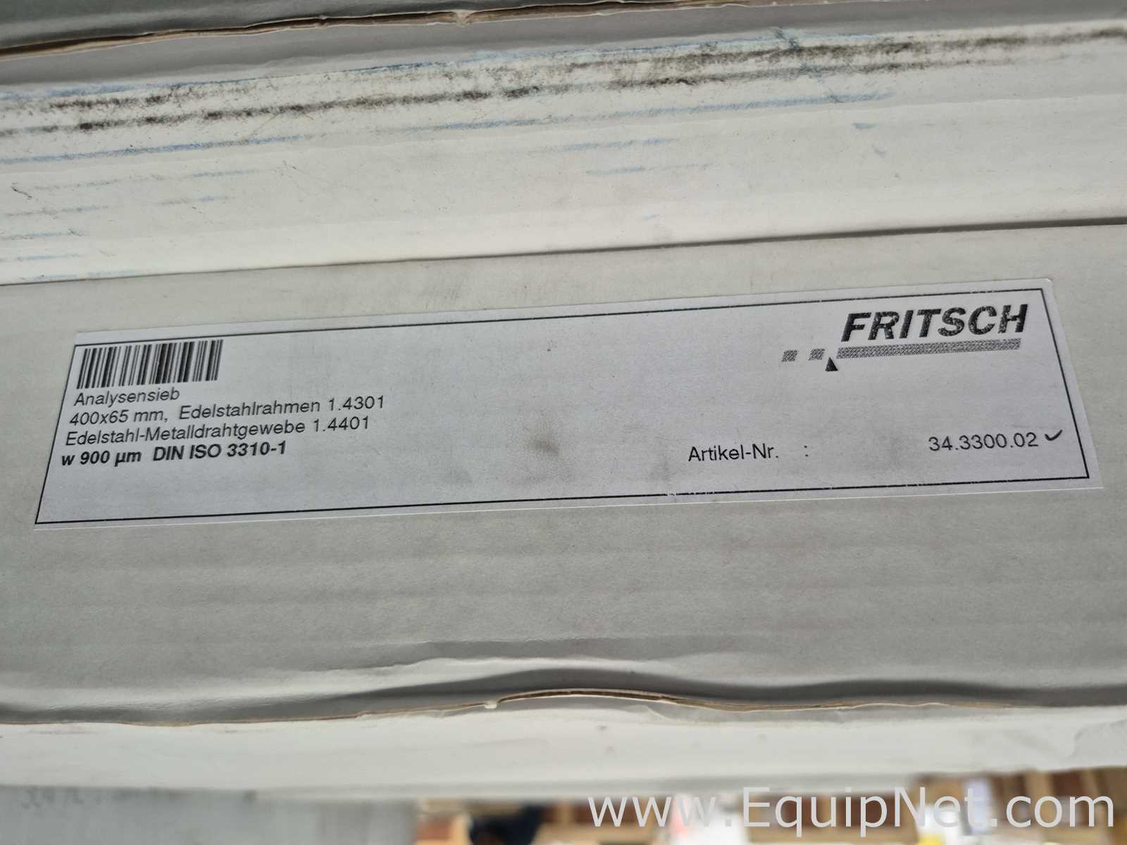 Fritsch Sieve Shaker and Sieves - Pallet No 02