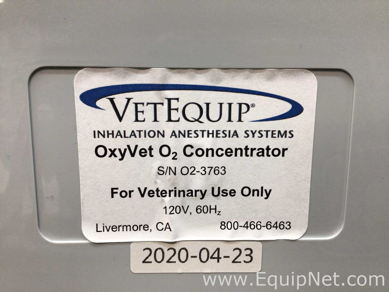 VetEquip OxyVet O2 Concentrator Anesthesia