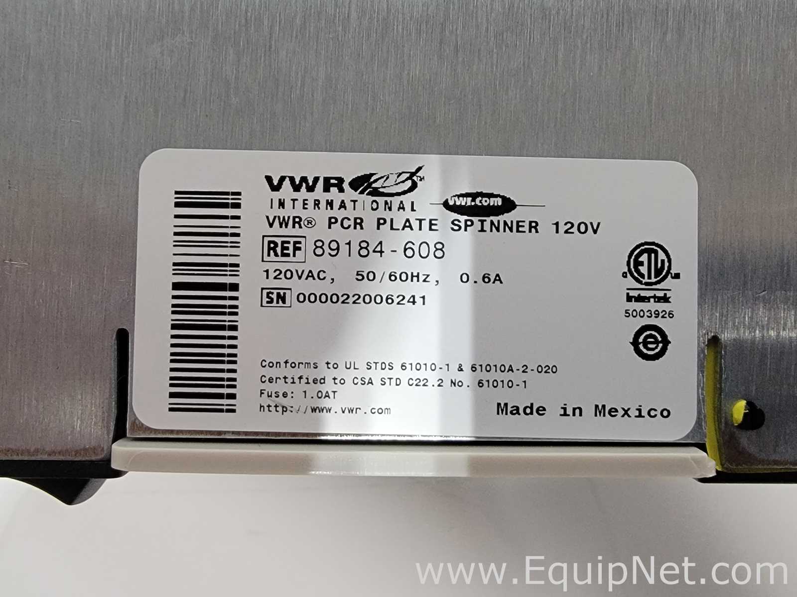 Lote de 3 PCR y Termociclador VWR PCR Plate Spinner