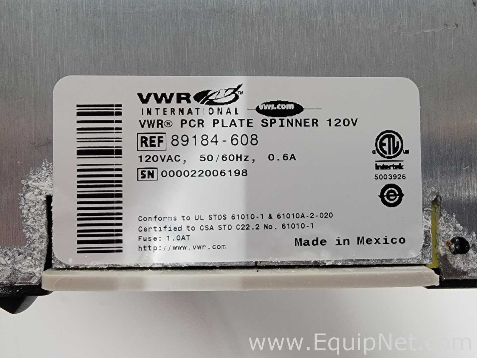 Lote de 3 PCR y Termociclador VWR PCR Plate Spinner