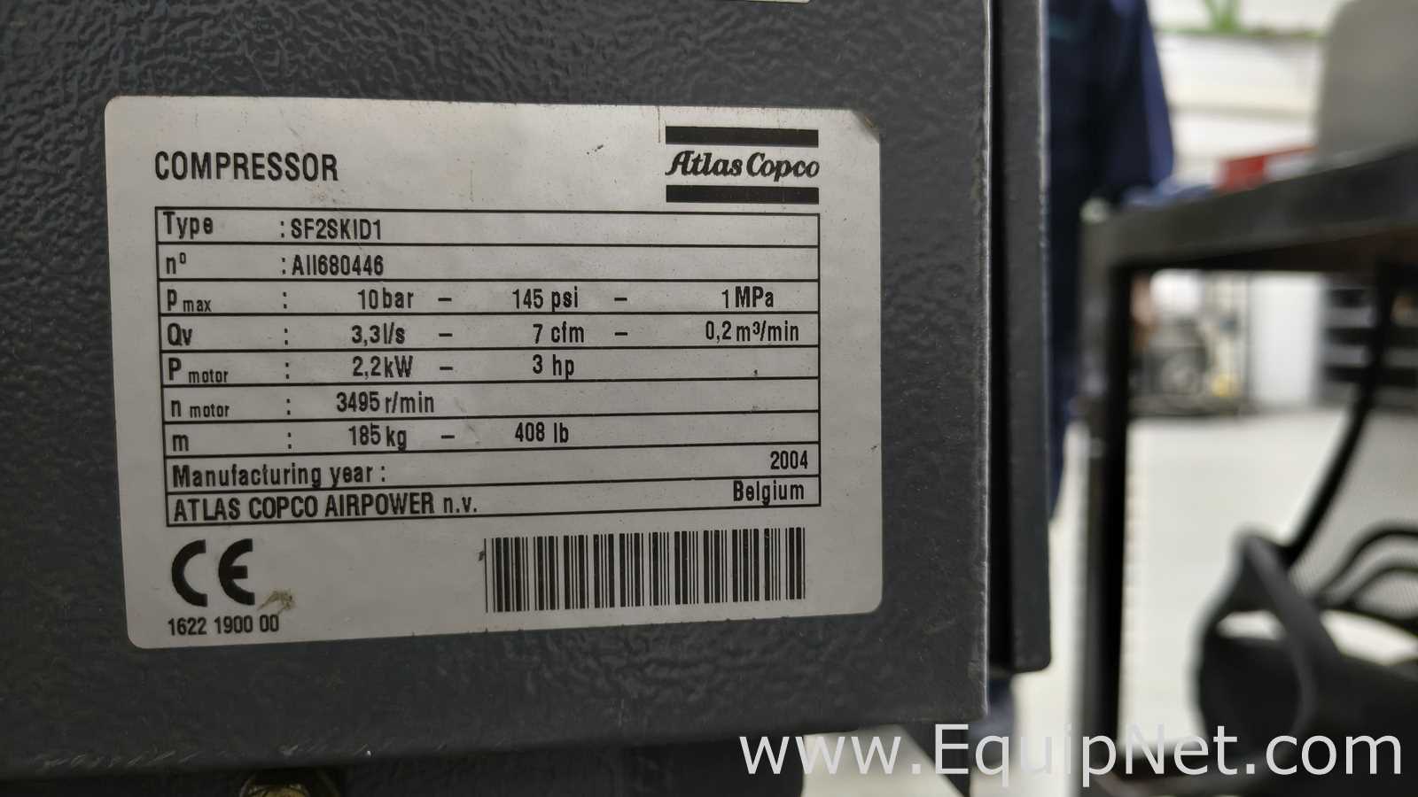 Compressor de Ar Atlas Copco SF2SKID1