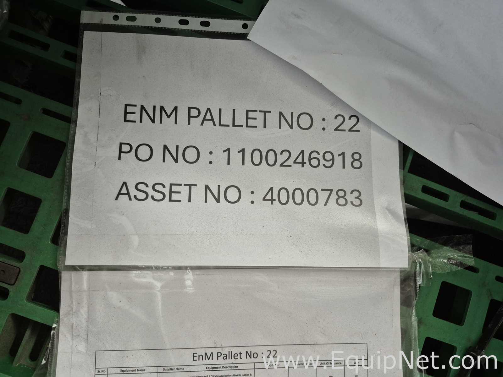 Lot of Rubber Flexible Hose For Process Line - Pallet No 22