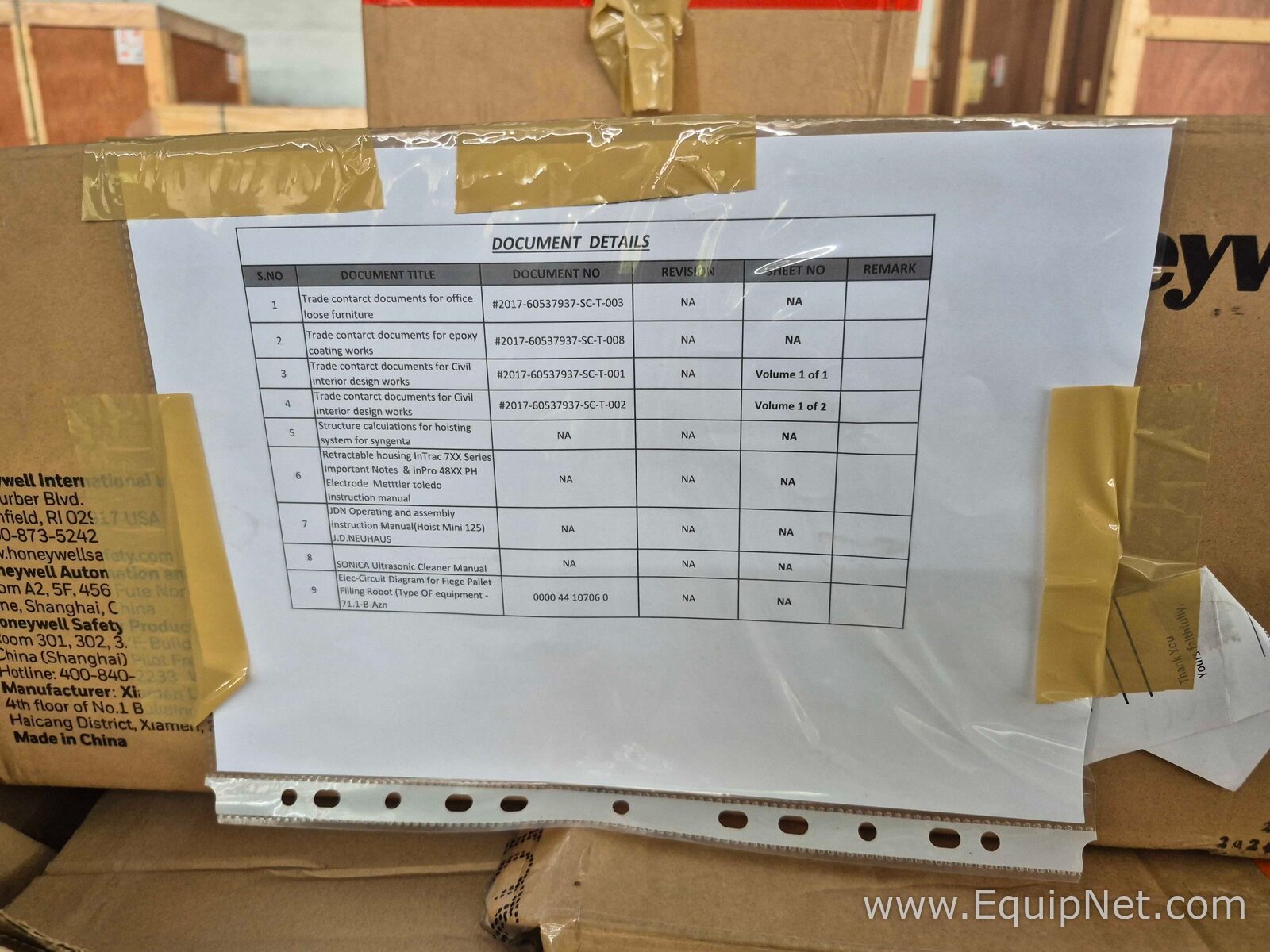 Linie Los aus  MRO/Reparaturteil Various 