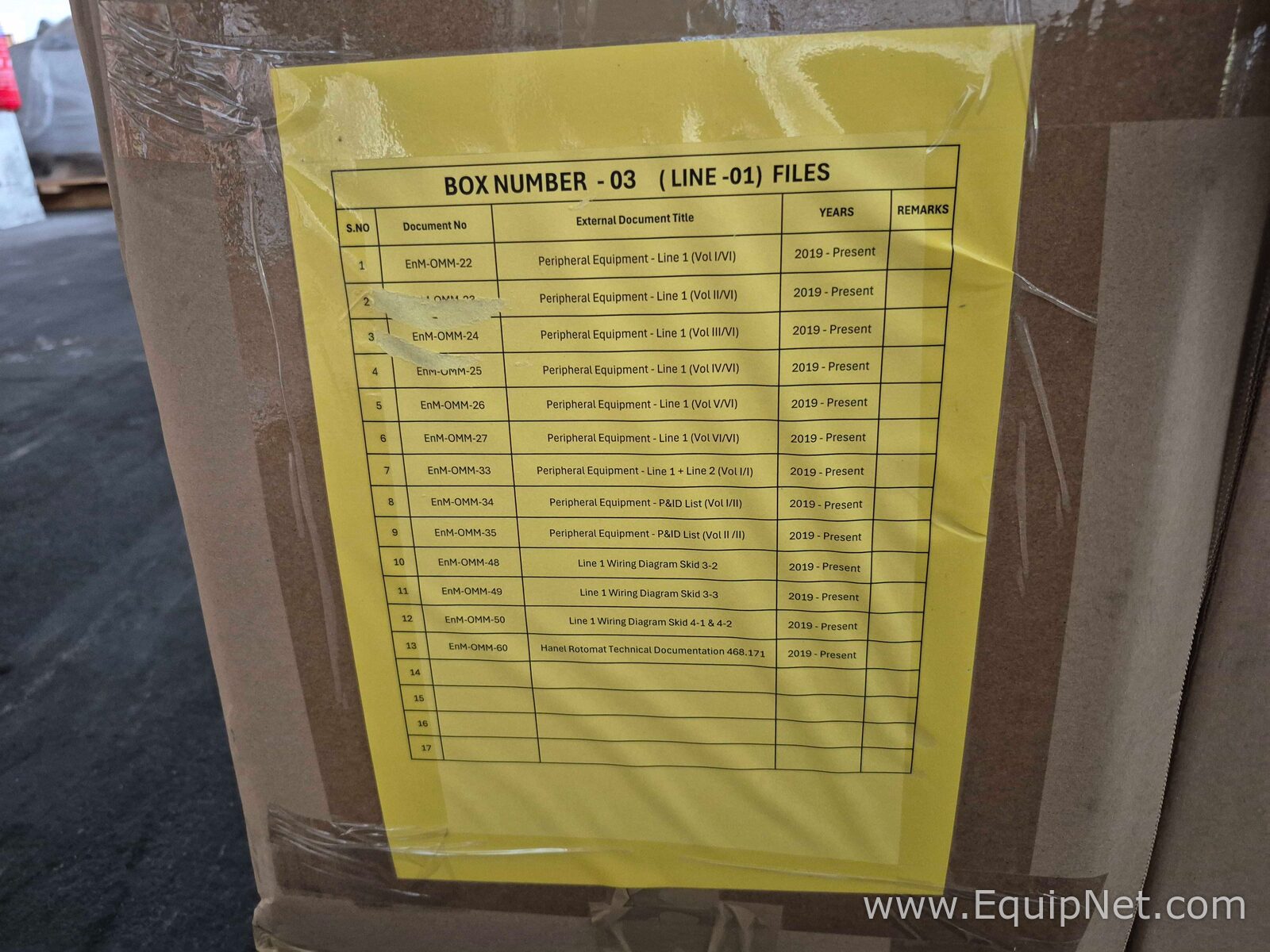 Linie Los aus  MRO/Reparaturteil Various 