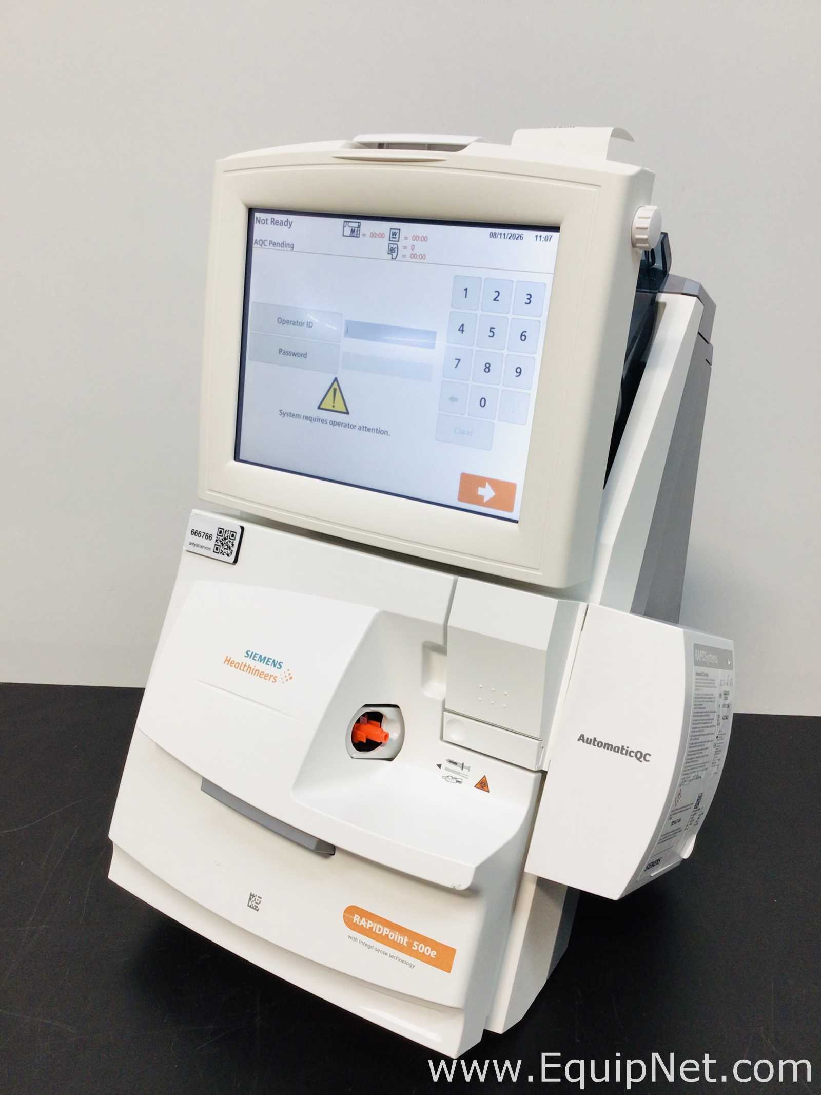 Siemens RapidPoint 500e Blood Gas Analyzer