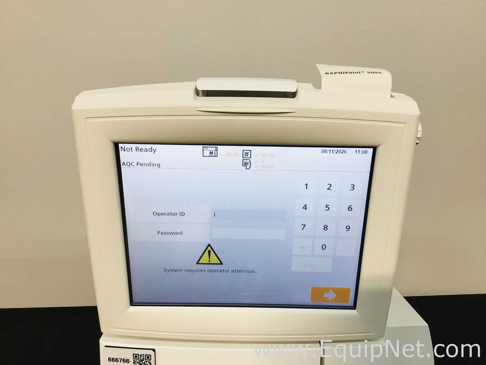 Siemens RapidPoint 500e Blood Gas Analyzer