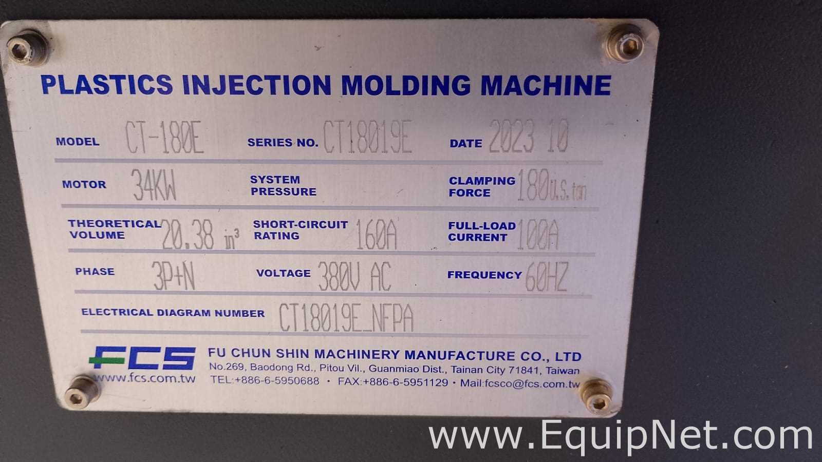 FCS - FU CHUN SHIN MACHINERY MANUFACTURE CO., LTD. CT-180E Injection Molding Machine