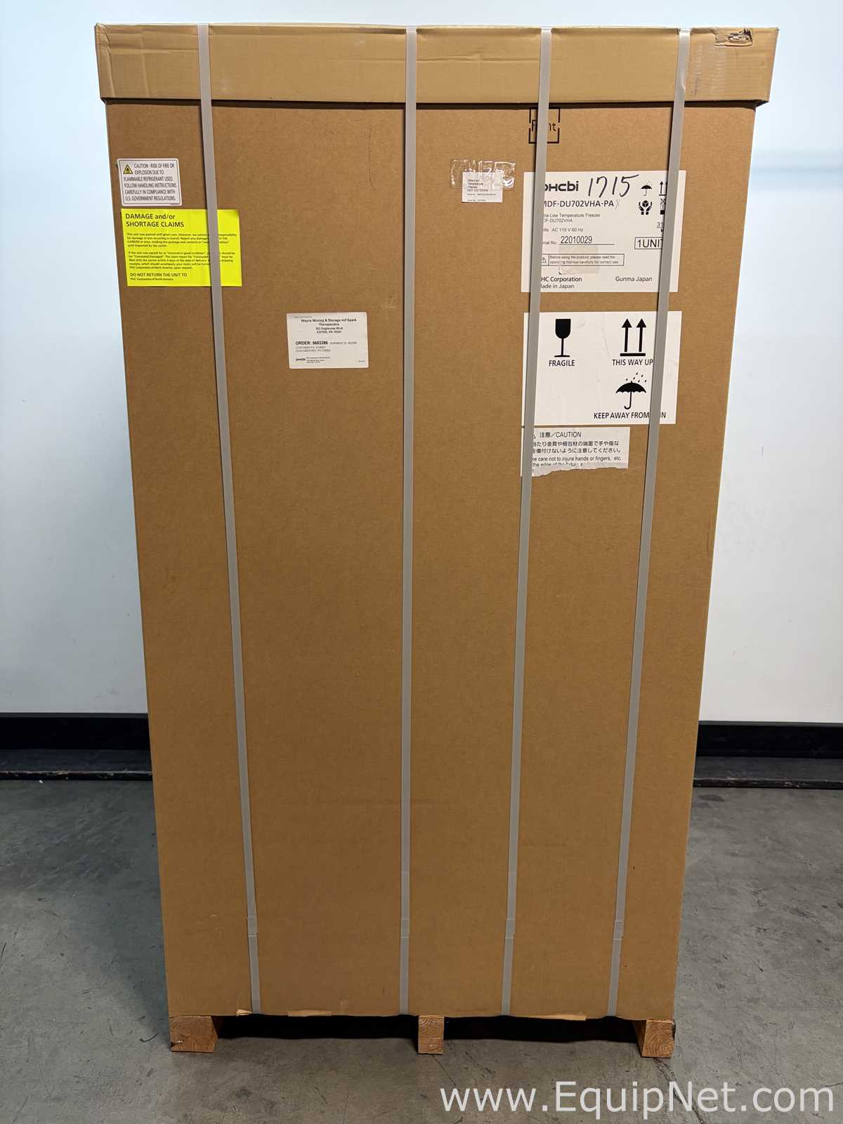 Congelador PHCBI MDF-DU702VHA-PA. Sin usar