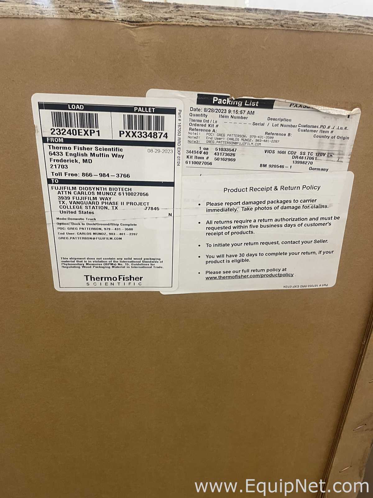 Thermo Scientific Heracell Vios 160i LK CO2 Incubator Unused in Original Box